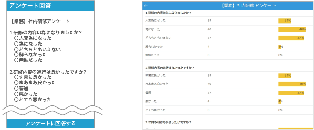 アンケート作成・結果確認